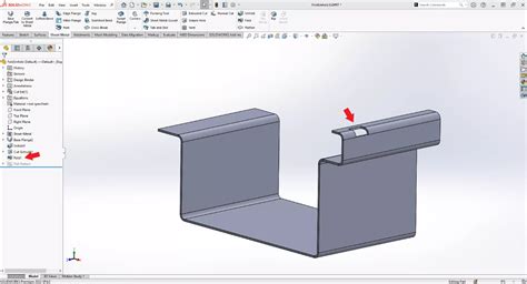 how to model a folded sheet metal part solidworks|solidworks sheet metal design.